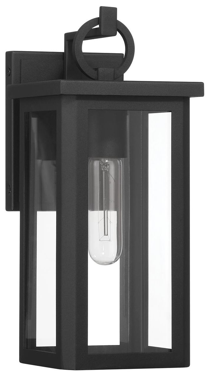 Image 4 Crystorama Boadie 5.5'' LED Matte Black Outdoor Sconce more views