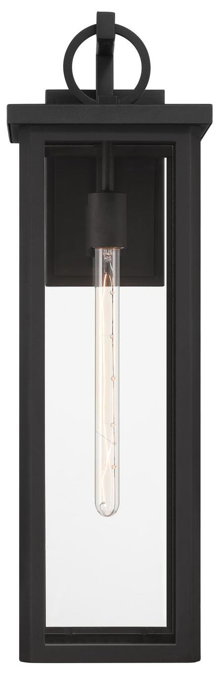 Image 2 Crystorama Boadie 8'' LED Matte Black Outdoor Sconce more views