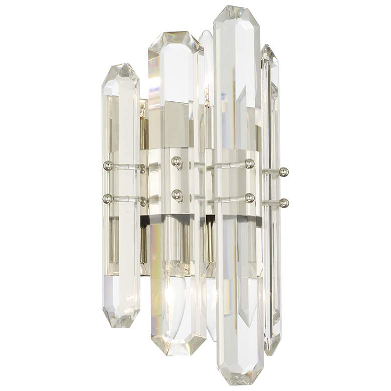 Image 2 Crystorama Bolton 13 1/2" High Polished Nickel Wall Sconce more views