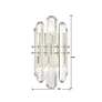 6_Crystorama Bolton 13 1/2" High Polished Nickel Wall Sconce more views