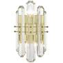 Crystorama Bolton 13 1/2"H Aged Brass Crystal Wall Sconce