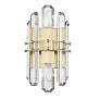 4_Crystorama Bolton 13 1/2"H Aged Brass Crystal Wall Sconce more views