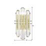 5_Crystorama Bolton 13 1/2"H Aged Brass Crystal Wall Sconce more views