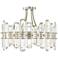 Crystorama Bolton 20.8" Wide 4-Light Nickel and Crystal Ceiling Light