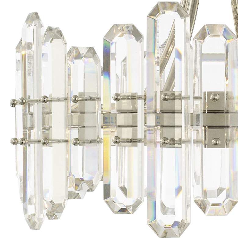 Image 2 Crystorama Bolton 20.8 inch Wide 4-Light Nickel and Crystal Ceiling Light more views