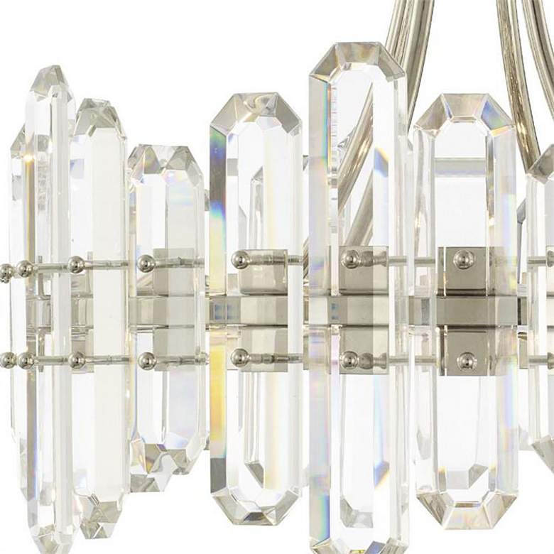Image 3 Crystorama Bolton 20.8 inch Wide 4-Light Nickel and Crystal Ceiling Light more views