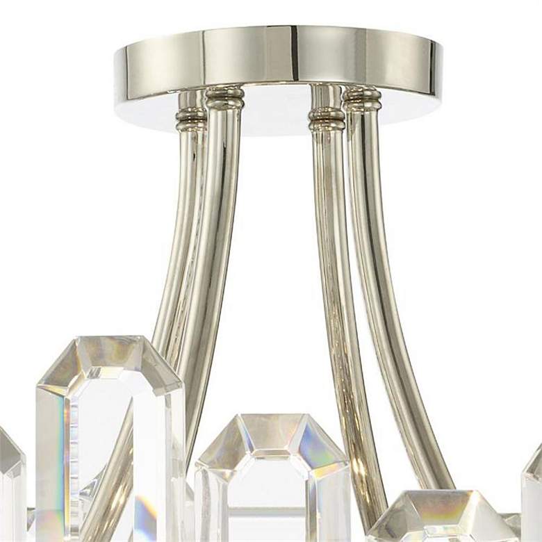 Image 4 Crystorama Bolton 20.8 inch Wide 4-Light Nickel and Crystal Ceiling Light more views