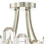 Crystorama Bolton 20.8" Wide 4-Light Nickel and Crystal Ceiling Light
