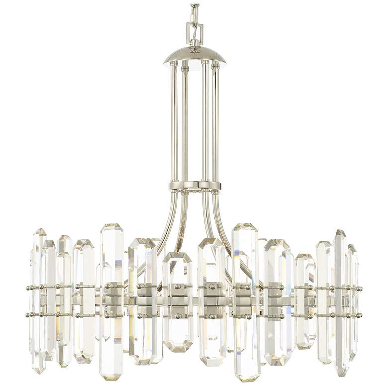 Image 2 Crystorama Bolton 24 3/4" Wide Polished Nickel Crystal Chandelier