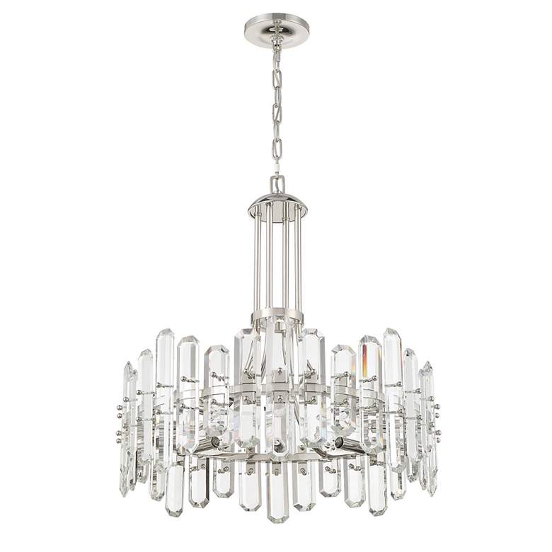 Image 5 Crystorama Bolton 24 3/4" Wide Polished Nickel Crystal Chandelier more views