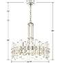 7_Crystorama Bolton 24 3/4" Wide Polished Nickel Crystal Chandelier more views