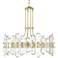 Crystorama Bolton 24 3/4"W Aged Brass and Crystal Chandelier