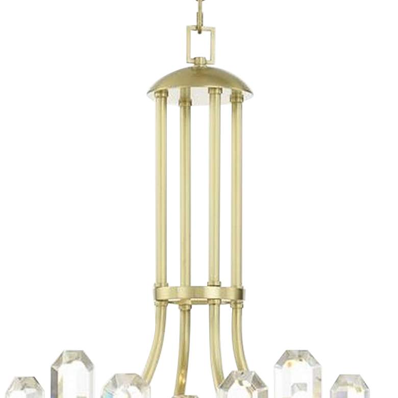 Image 4 Crystorama Bolton 24 3/4"W Aged Brass and Crystal Chandelier more views