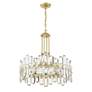 5_Crystorama Bolton 24 3/4"W Aged Brass and Crystal Chandelier more views
