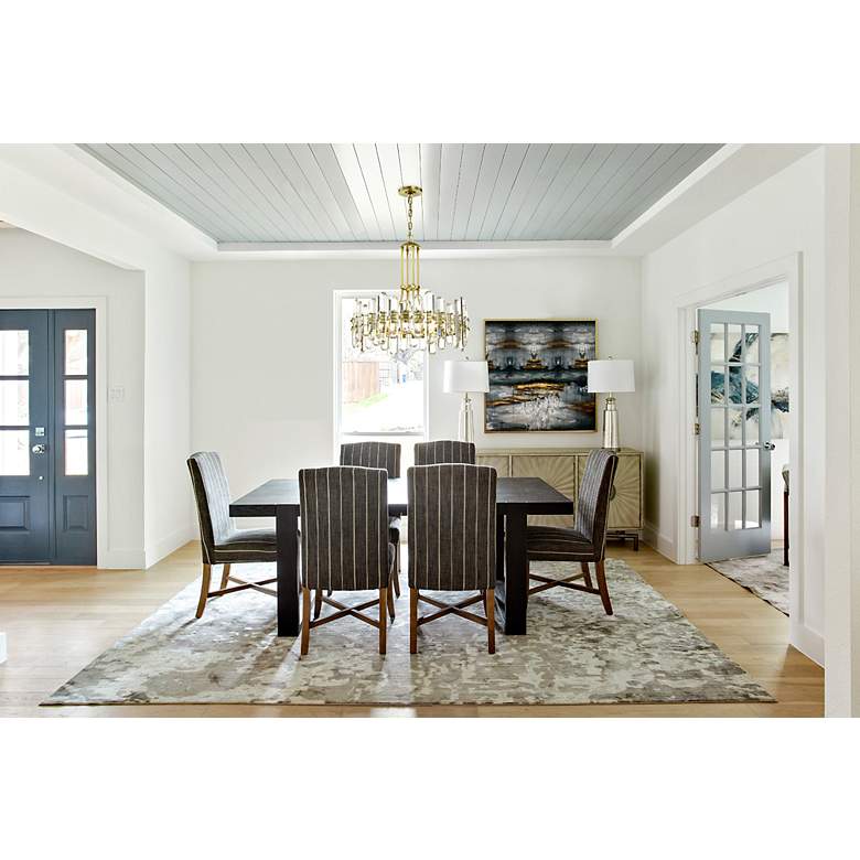 Image 6 Crystorama Bolton 24 3/4"W Aged Brass and Crystal Chandelier more views