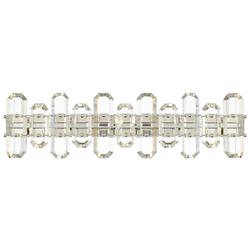 Crystorama Bolton 26"W Polished Nickel Crystal Bath Light