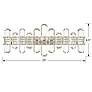 5_Crystorama Bolton 26"W Polished Nickel Crystal Bath Light more views