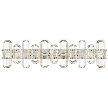 Crystorama Bolton 26"W Polished Nickel Crystal Bath Light