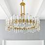 1_Crystorama Bolton 31"W Aged Brass 12-Light Crystal Chandelier