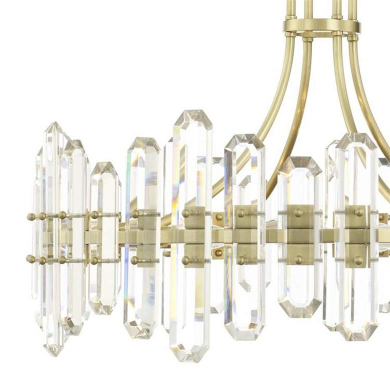 Image 2 Crystorama Bolton 31"W Aged Brass 12-Light Crystal Chandelier more views
