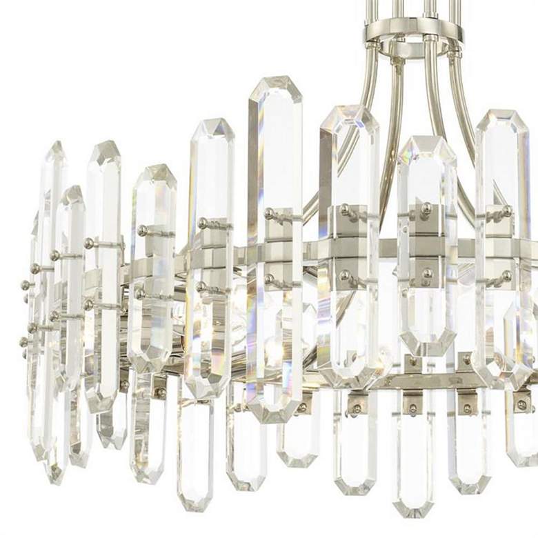Image 2 Crystorama Bolton 31 inchW Polished Nickel 12-Light Crystal Chandelier more views