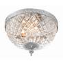 Thumbnail4 of Crystorama Bowl Lead Crystal 10"W Chrome Ceiling Light more views