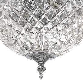 Image5 of Crystorama Bowl Lead Crystal 10"W Chrome Ceiling Light more views