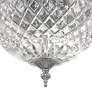 5_Crystorama Bowl Lead Crystal 10"W Chrome Ceiling Light more views