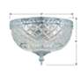 6_Crystorama Bowl Lead Crystal 10"W Chrome Ceiling Light more views