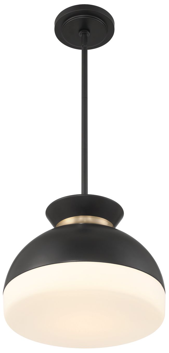 Image 3 Crystorama BPF Gidget 15'' Matte Black + Vibrant Gold Pendant more views