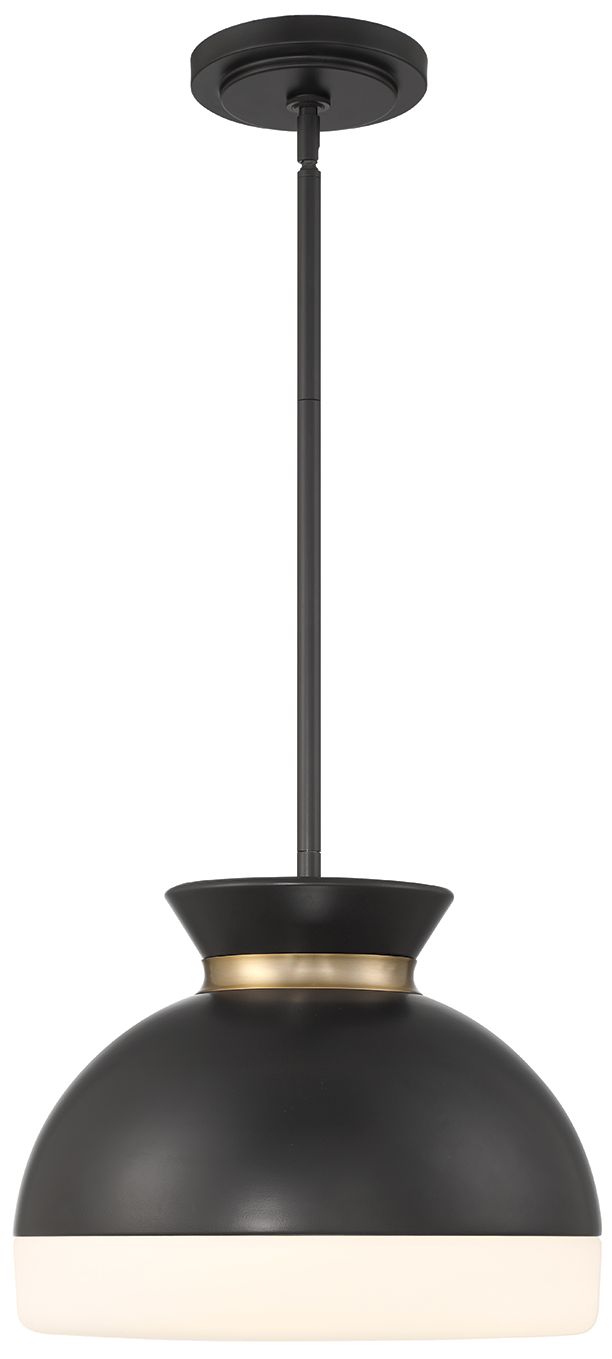 Image 4 Crystorama BPF Gidget 15'' Matte Black + Vibrant Gold Pendant more views