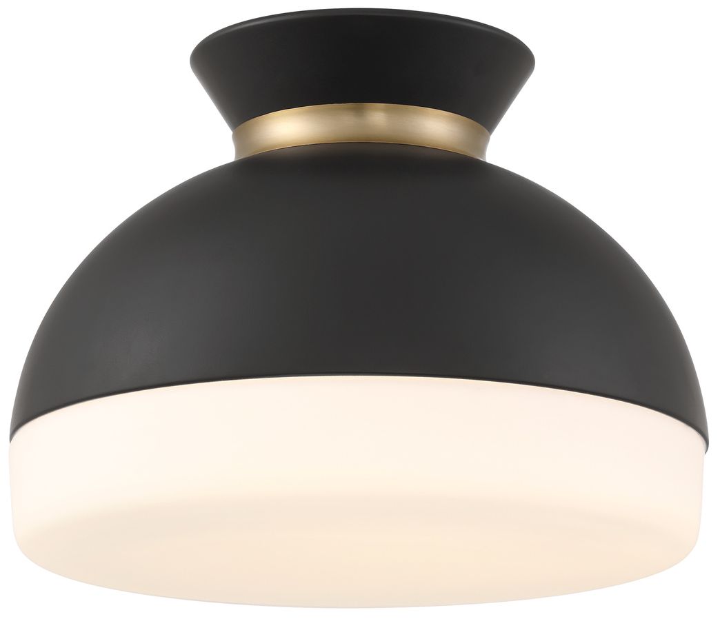 Thumbnail1 of Crystorama BpPFGidget 15'' Matte Black/Vibrant Gold Flush