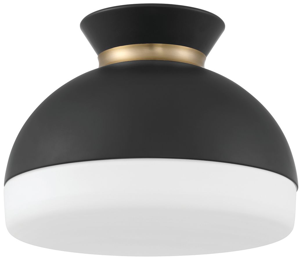 Thumbnail2 of Crystorama BpPFGidget 15'' Matte Black/Vibrant Gold Flush more views