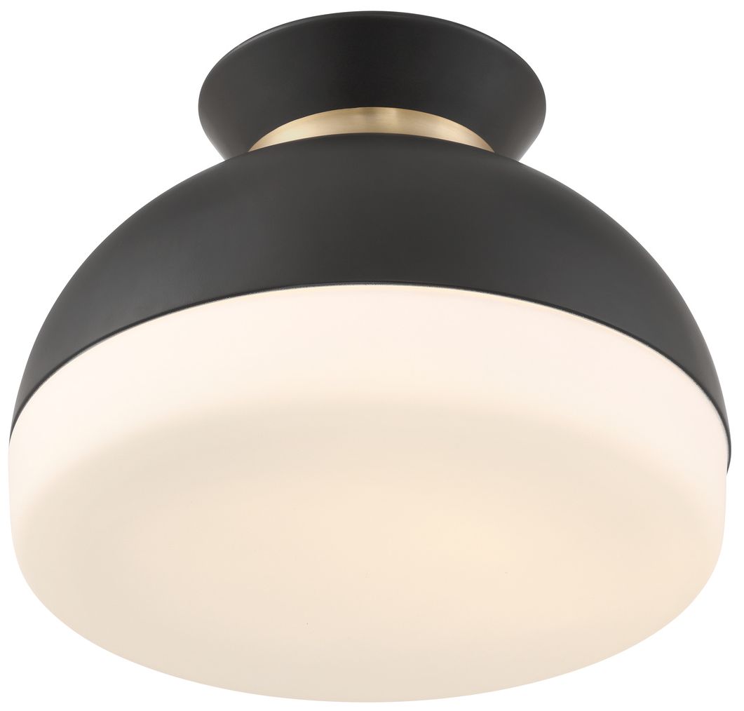 Thumbnail4 of Crystorama BpPFGidget 15'' Matte Black/Vibrant Gold Flush more views