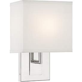 Image1 of Crystorama Brent 1 Light Polished Nickel Sconce