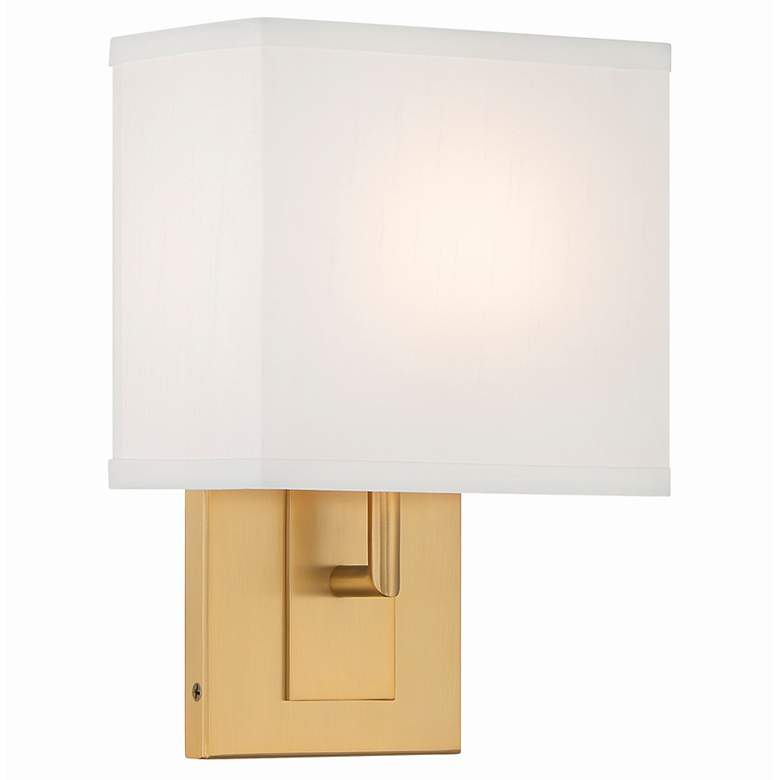 Image 1 Crystorama Brent 1 Light Vibrant Gold Sconce