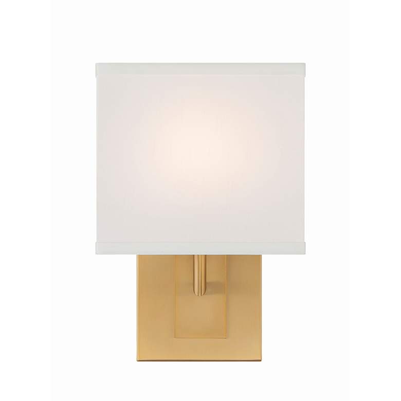 Image 3 Crystorama Brent 1 Light Vibrant Gold Sconce more views