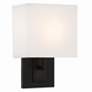 1_Crystorama Brent 10" High Black Forged Wall Sconce