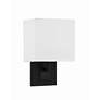 2_Crystorama Brent 10" High Black Forged Wall Sconce more views