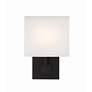 3_Crystorama Brent 10" High Black Forged Wall Sconce more views