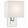 Crystorama Brent 10" High Polished Nickel Wall Sconce