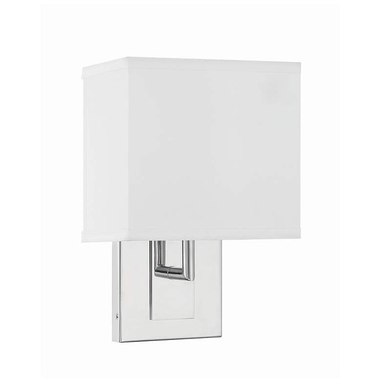 Image 2 Crystorama Brent 10" High Polished Nickel Wall Sconce more views