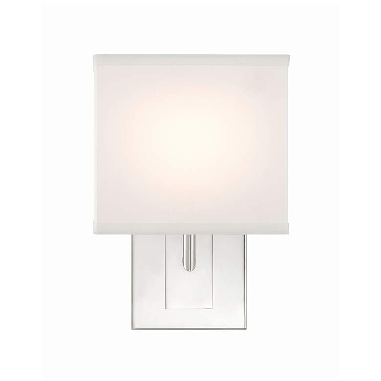 Image 3 Crystorama Brent 10" High Polished Nickel Wall Sconce more views