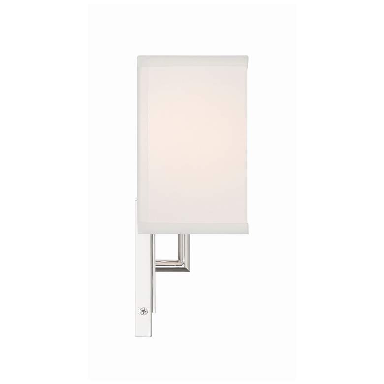 Image 4 Crystorama Brent 10" High Polished Nickel Wall Sconce more views