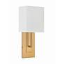 Thumbnail3 of Crystorama Brent 15" High 1-Light Vibrant Gold Modern Wall Sconce more views