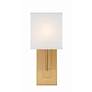 Thumbnail4 of Crystorama Brent 15" High 1-Light Vibrant Gold Modern Wall Sconce more views