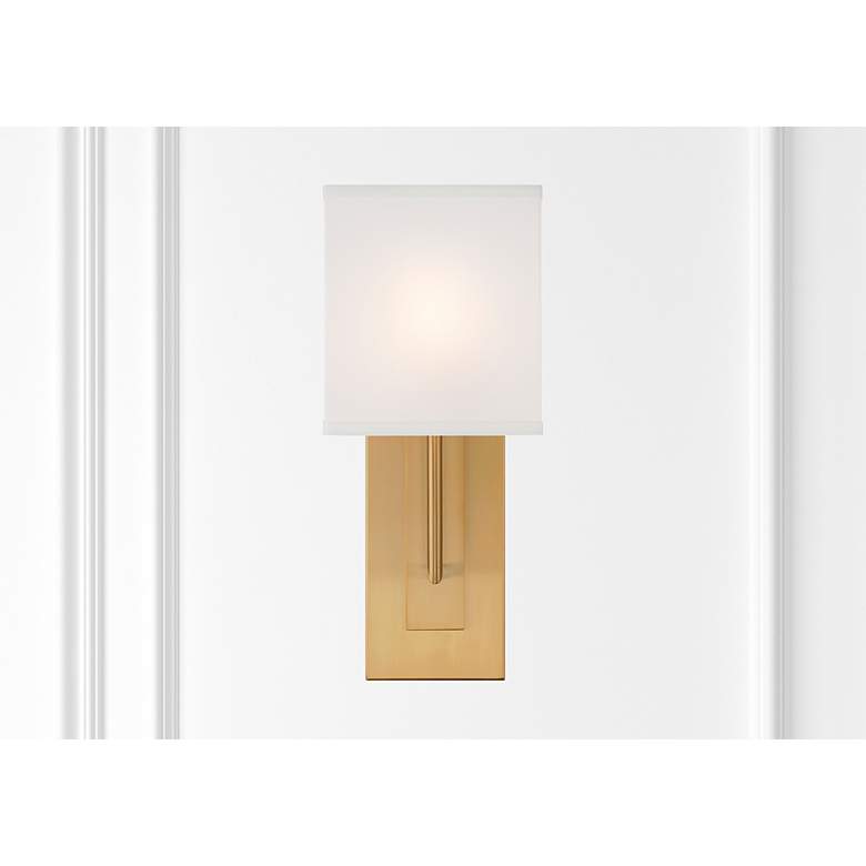 Image 6 Crystorama Brent 15" High 1-Light Vibrant Gold Modern Wall Sconce more views