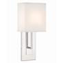 1_Crystorama Brent 15" High Polished Nickel Wall Sconce