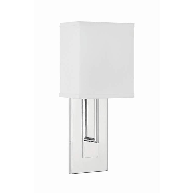 Image 2 Crystorama Brent 15" High Polished Nickel Wall Sconce more views