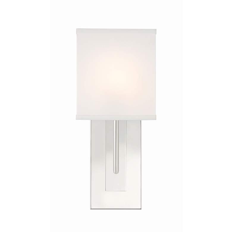 Image 3 Crystorama Brent 15" High Polished Nickel Wall Sconce more views